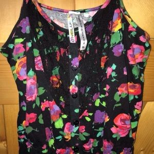 O’Neill Neon Floral Lace Tank